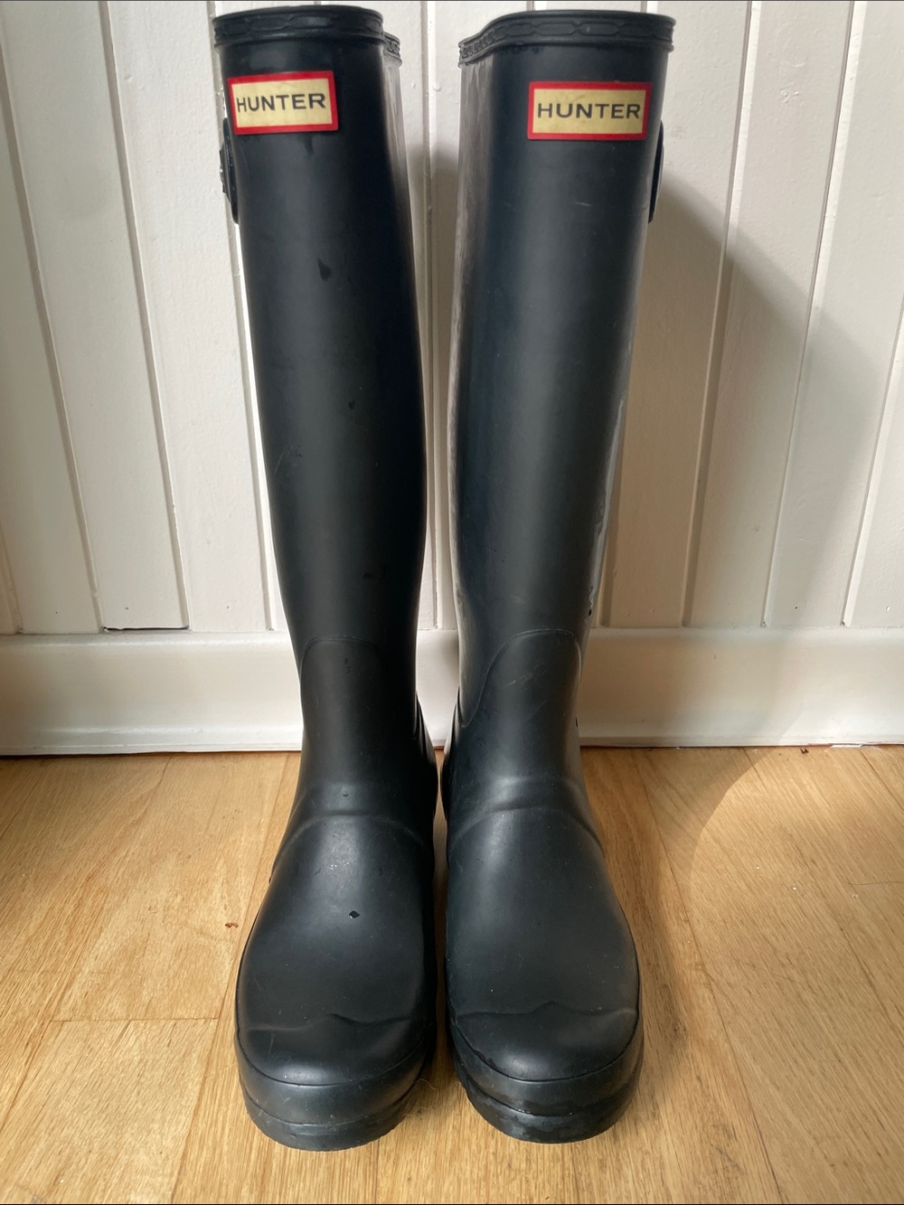 Hunter Tall Blue Rubber Boots